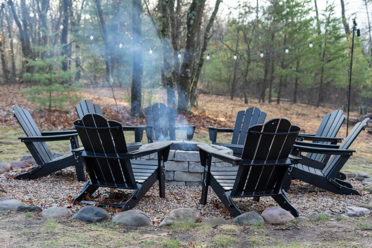 fire pit at your smoky mountain cabin.